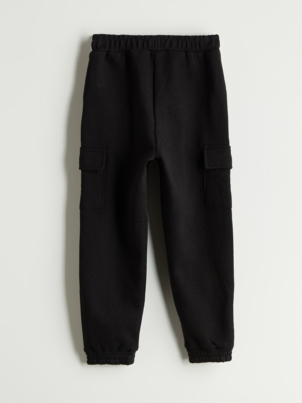 Pantaloni De Trening Jogger Groși Basic Cu Talie Elastică Pentru Băieți-3