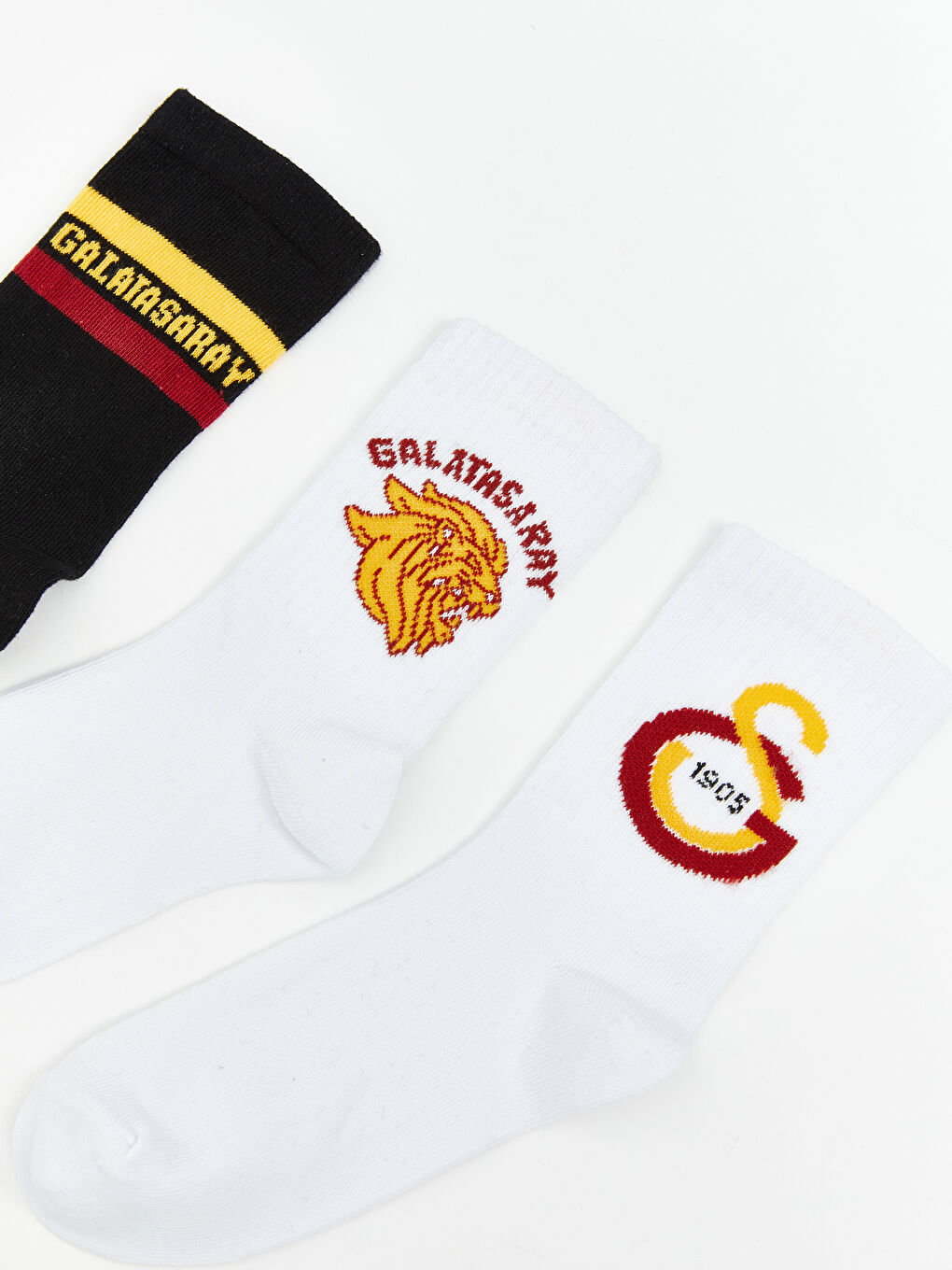 Karışık Galatasaray Desenli Erkek Çocuk Soket Çorap 5'li-3