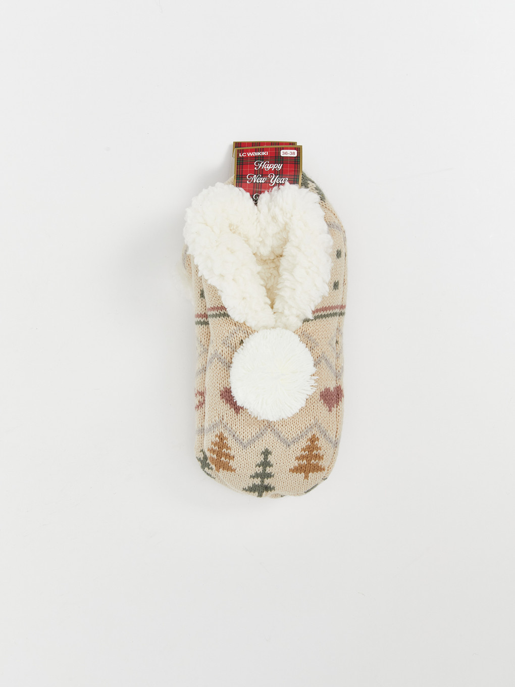 New Year Themed Women's Home Socks-1