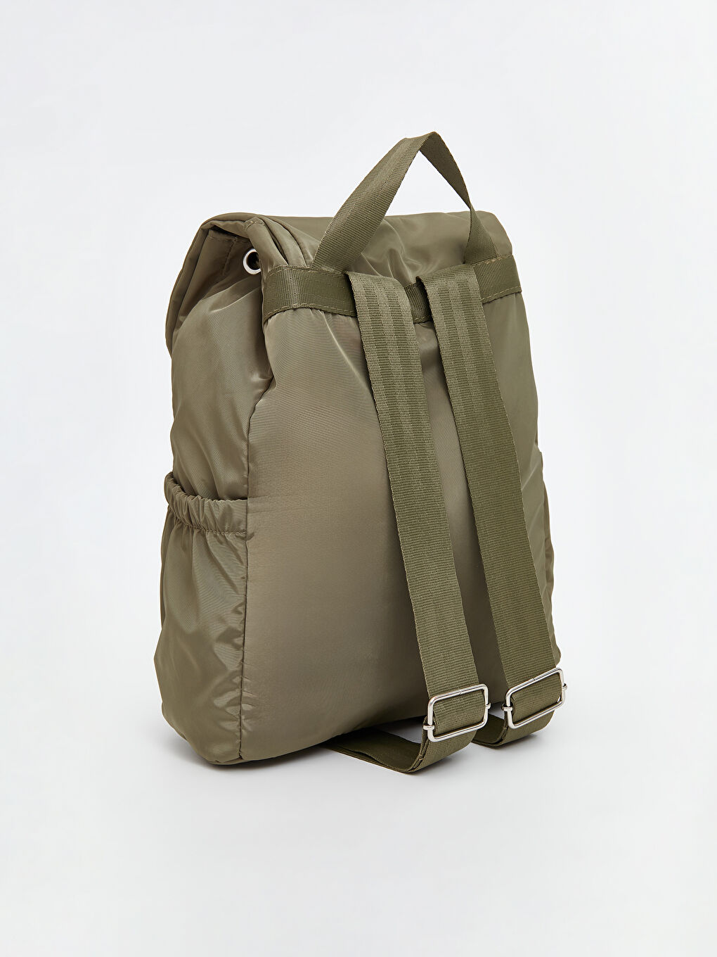 Haki Çok Bölmeli Kadın Sırt Çantası-2