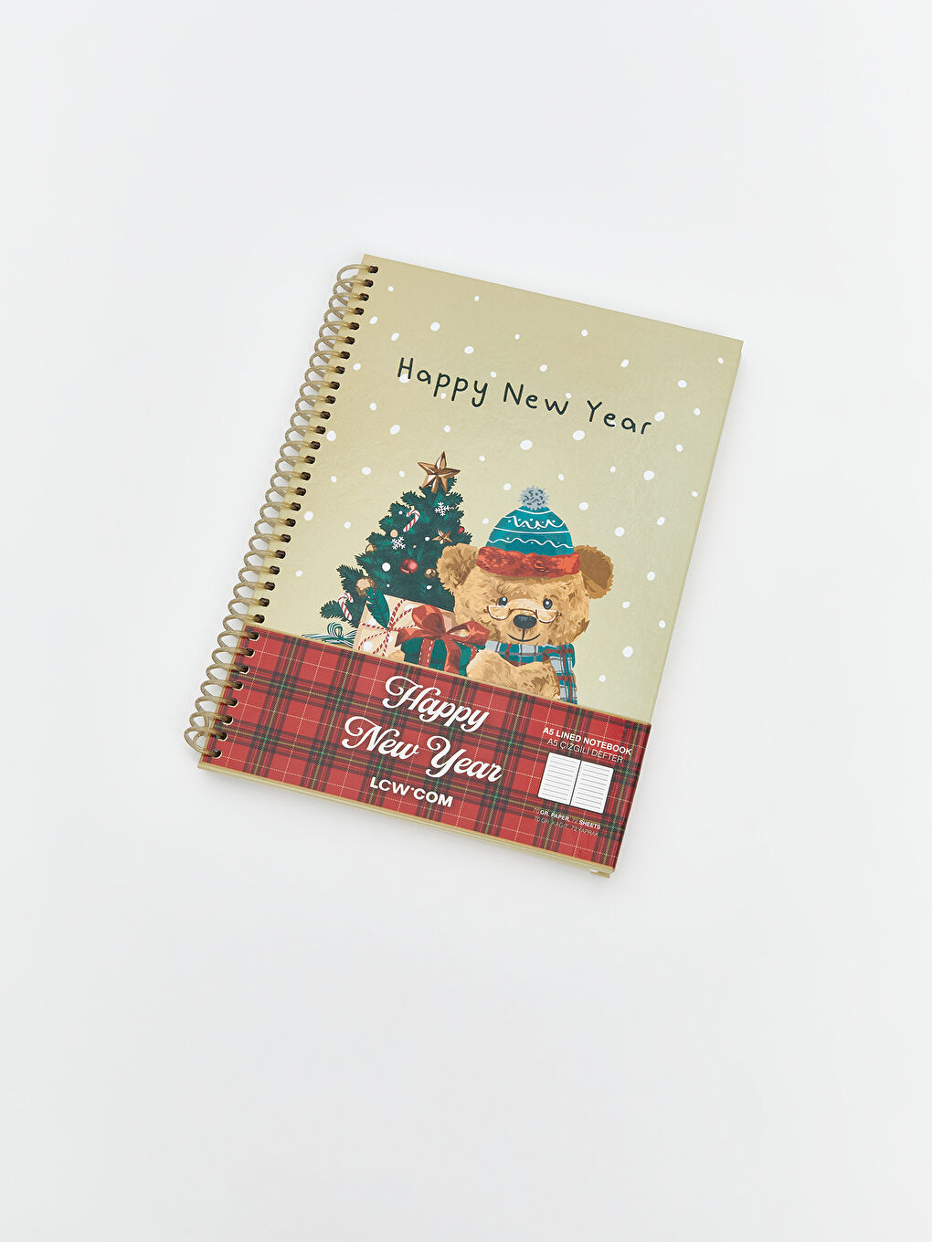 LCW ACCESSORIES New Year's Themed Lined Notebook -W4H772Z8-QBC