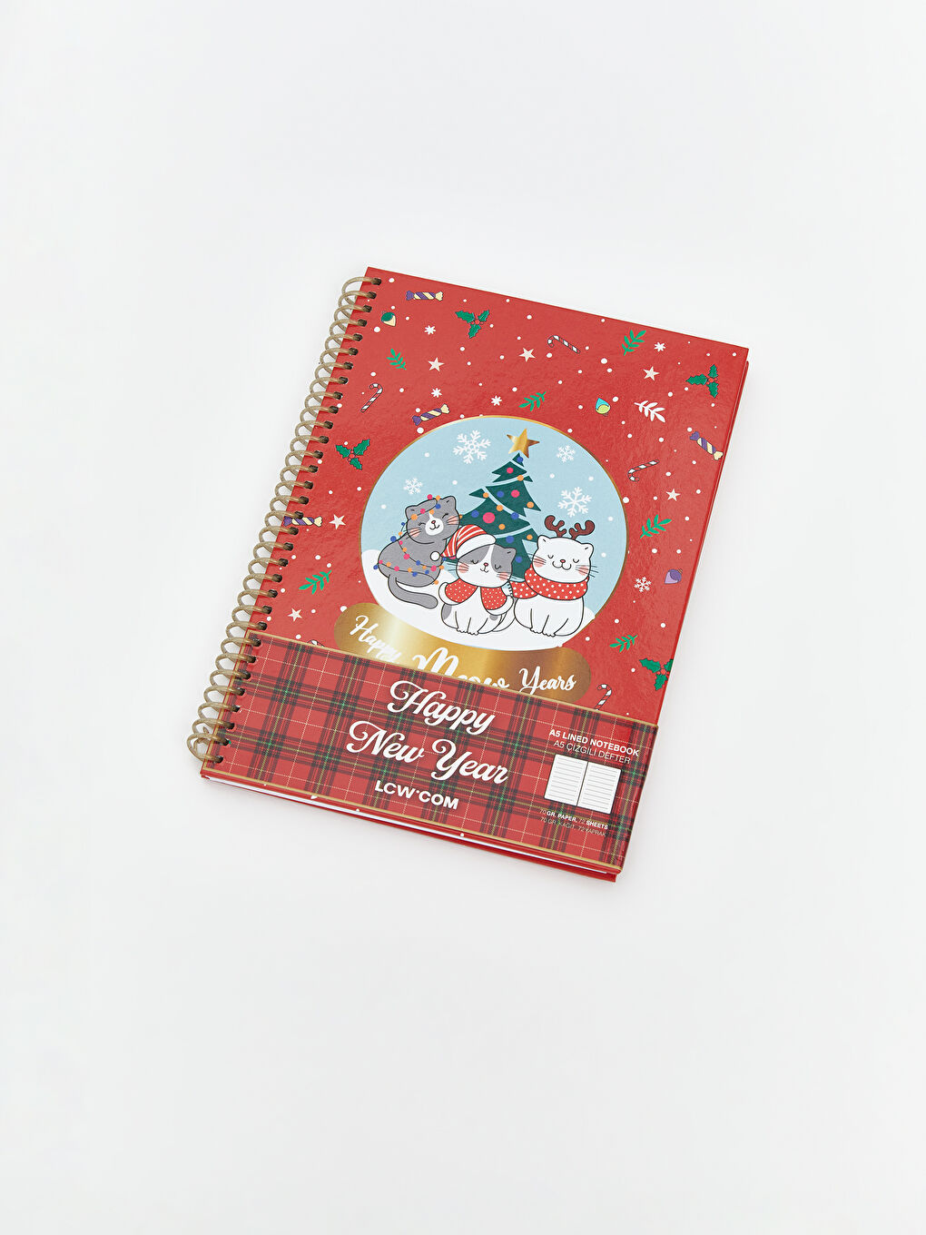 LCW ACCESSORIES New Year's Themed Lined Notebook -W4H772Z8-QBC