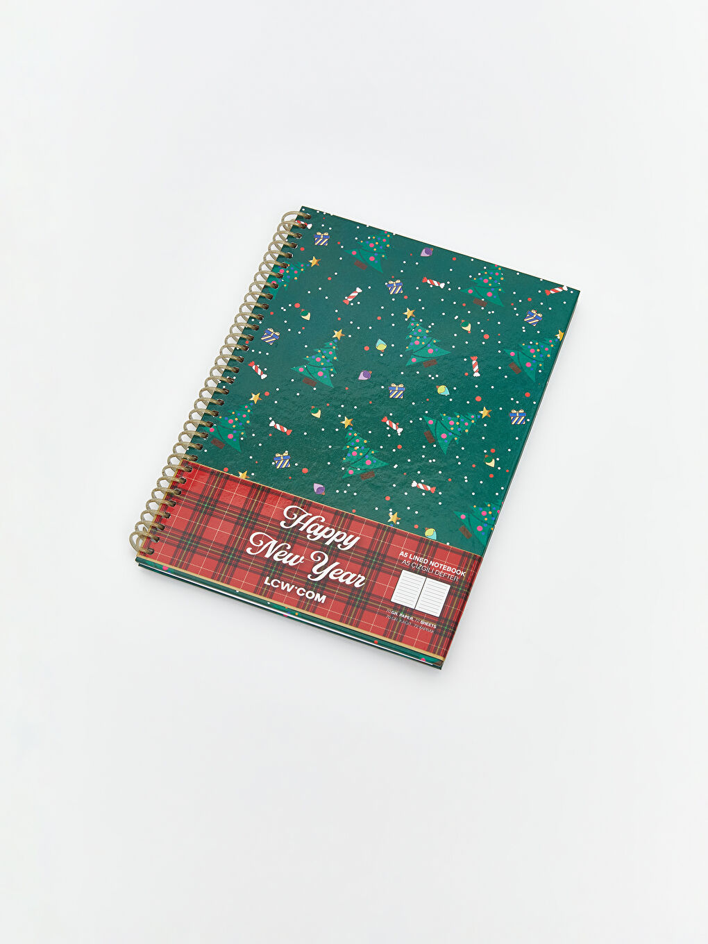 LCW ACCESSORIES New Year's Themed Lined Notebook -W4H772Z8-QBC