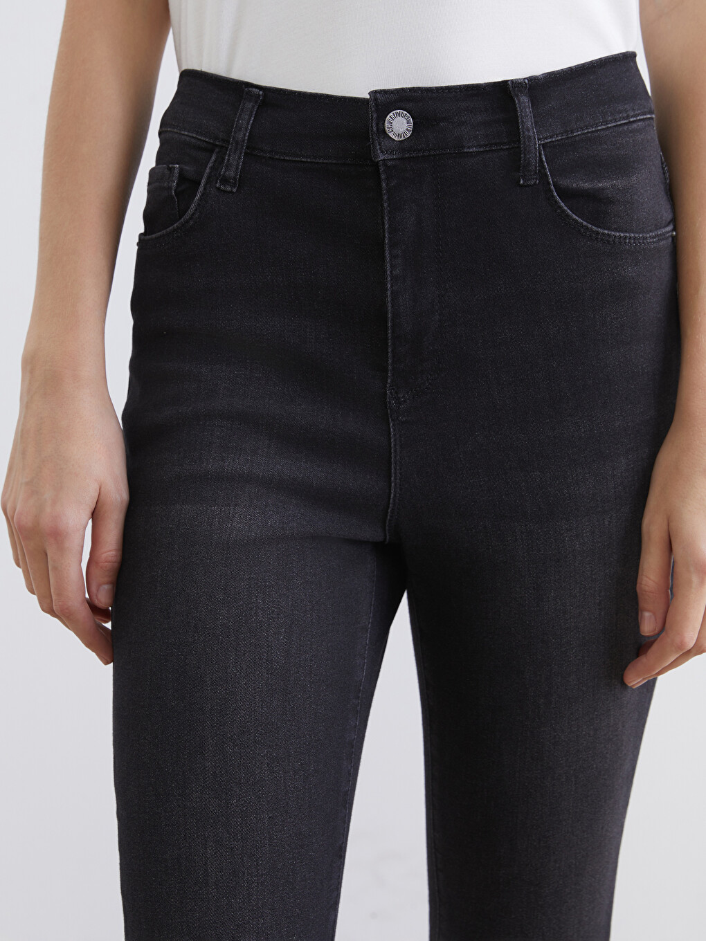 Siyah Jüpiter Süper Skinny Fit Kadın Jean Pantolon-2