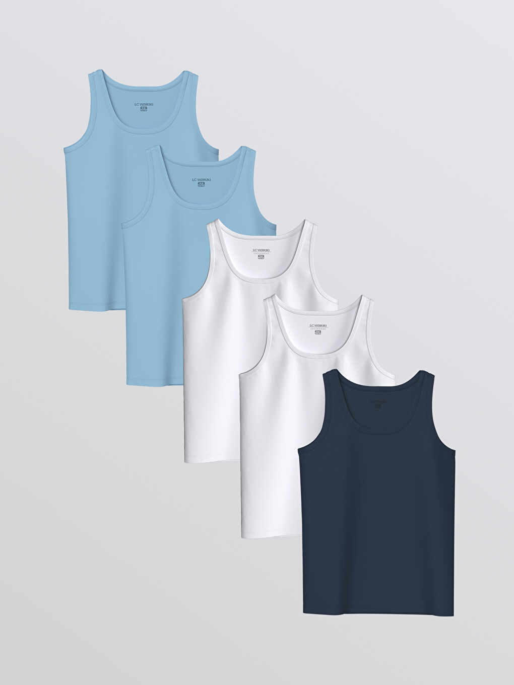 LCW Kids Rundhalsausschnitt Jungen Weste 5er-Pack -S50971Z4-JC7