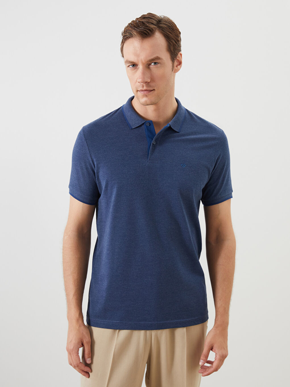 LCWAIKIKI Classic Polo Yaka Düz Pike Erkek Tişört -S52868Z8-F2Y