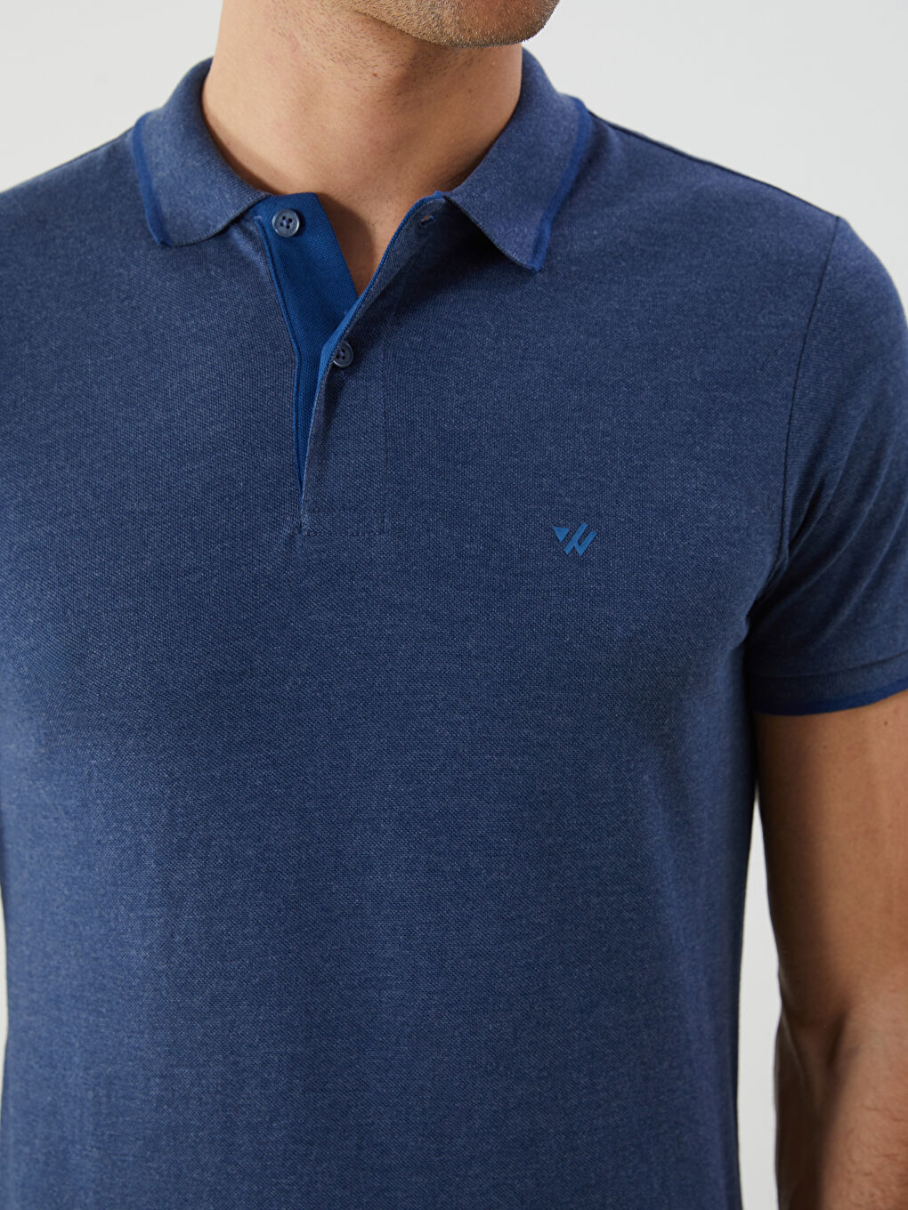 Polo Neck Plain Pique Men's T-Shirt -S52868Z8-F2Y