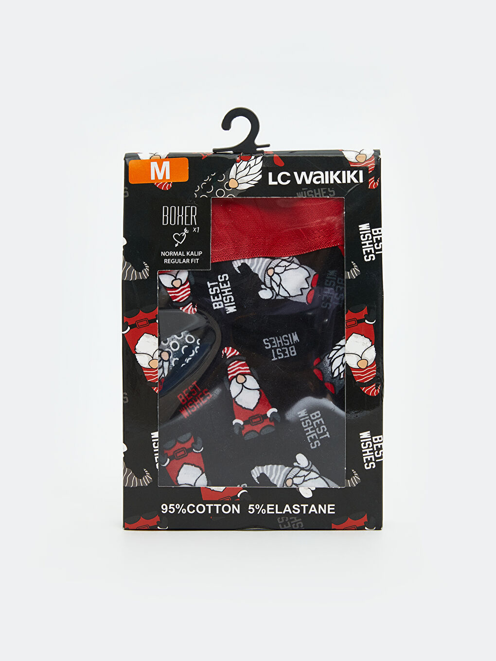 Bordo Standart Kalıp Pamuklu Esnek Erkek Boxer-2