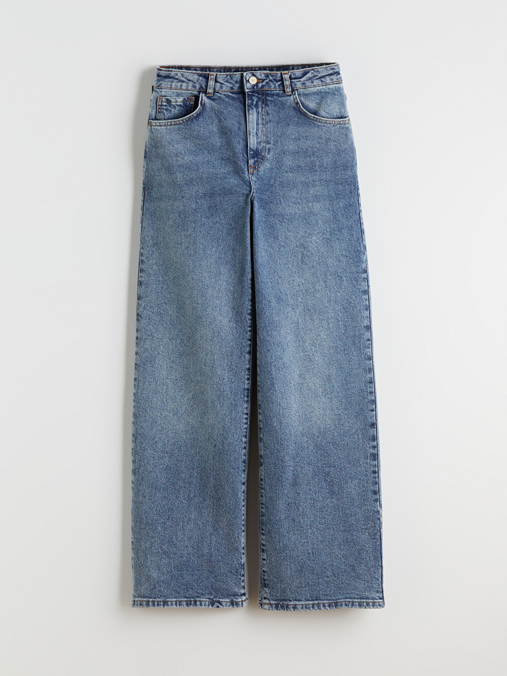 İndigo Wideleg Kadın Jean Pantolon-4