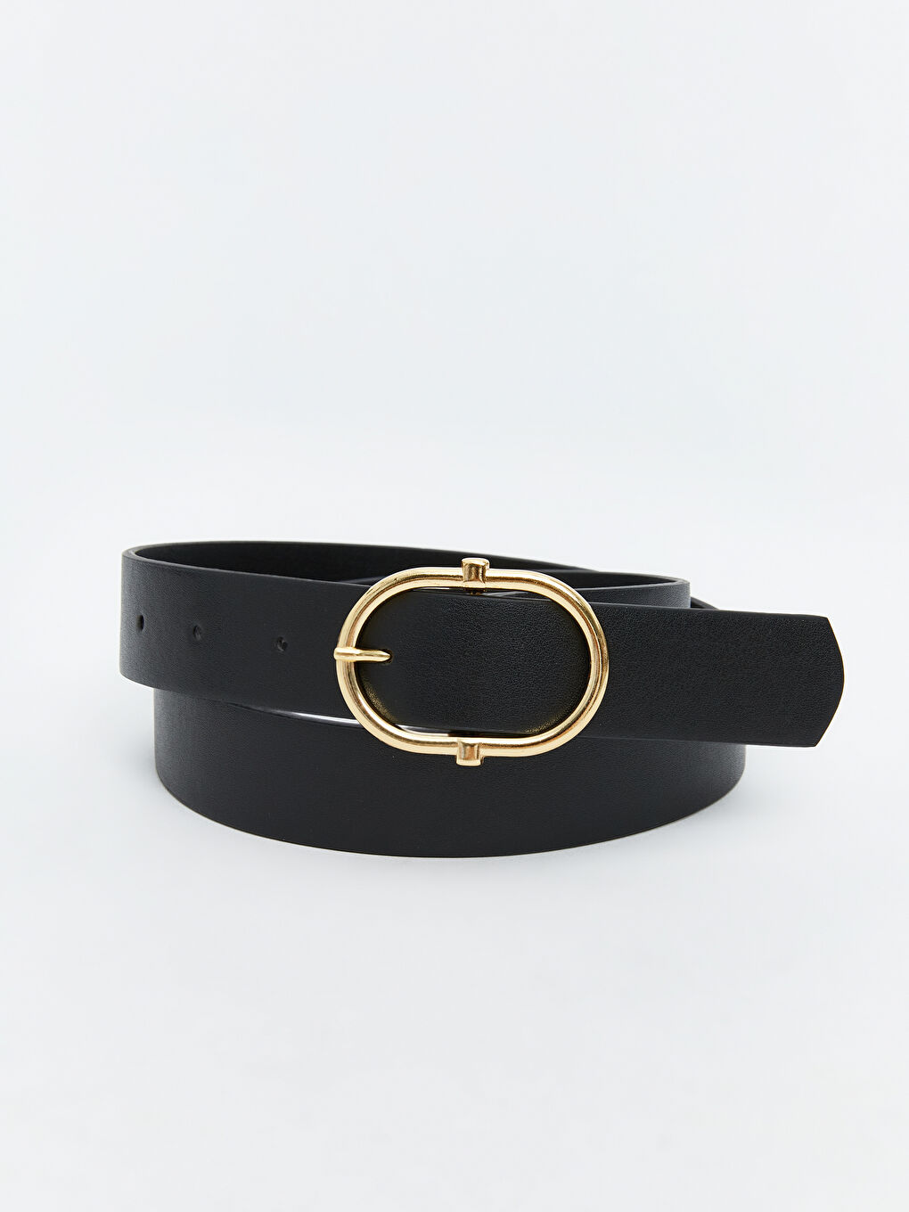 Bej Deri Görünümlü Kadın Kemer 2'li-2