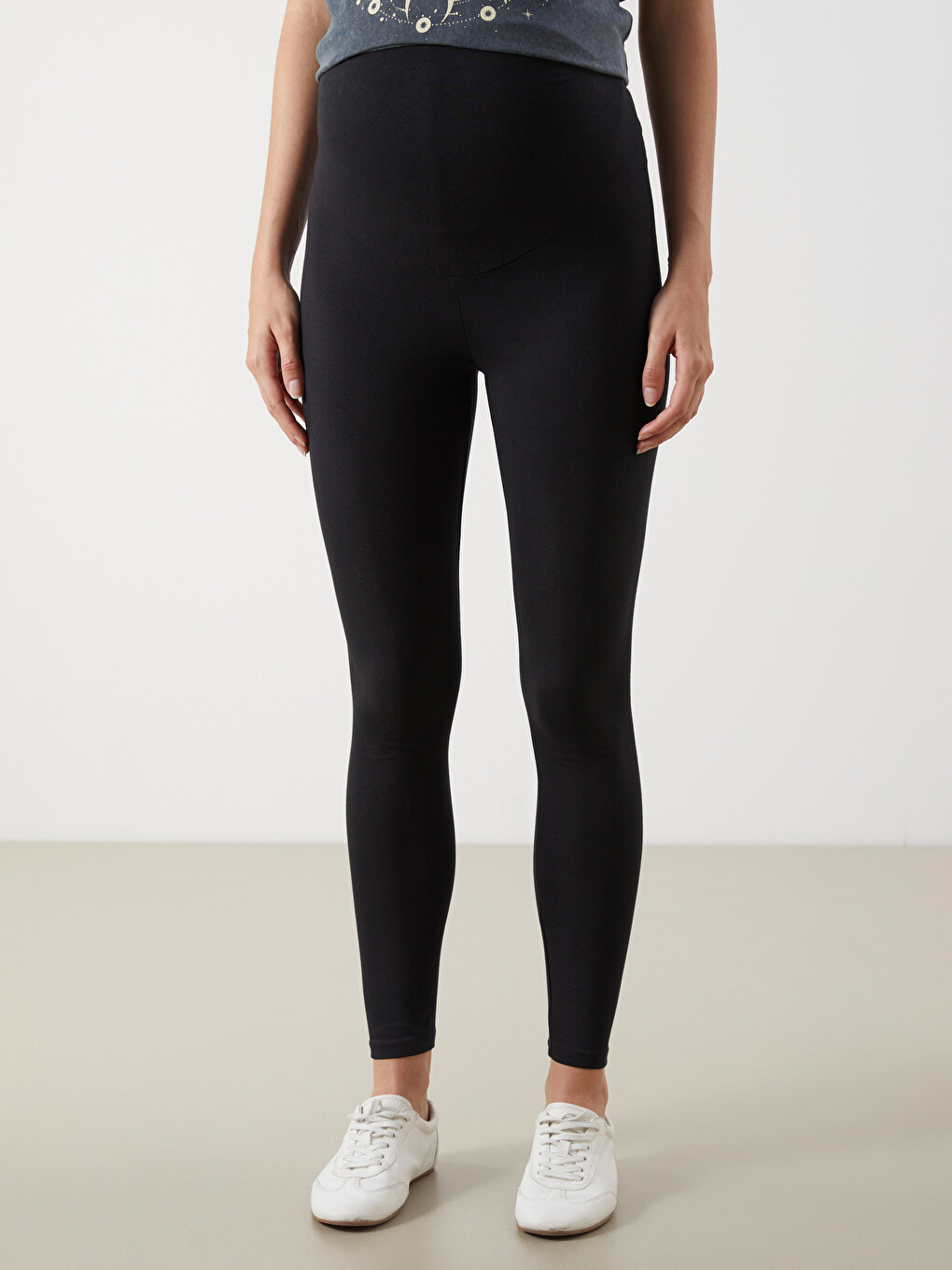 Legging De Maternité Avec Bandeau Sur Le Ventre-1