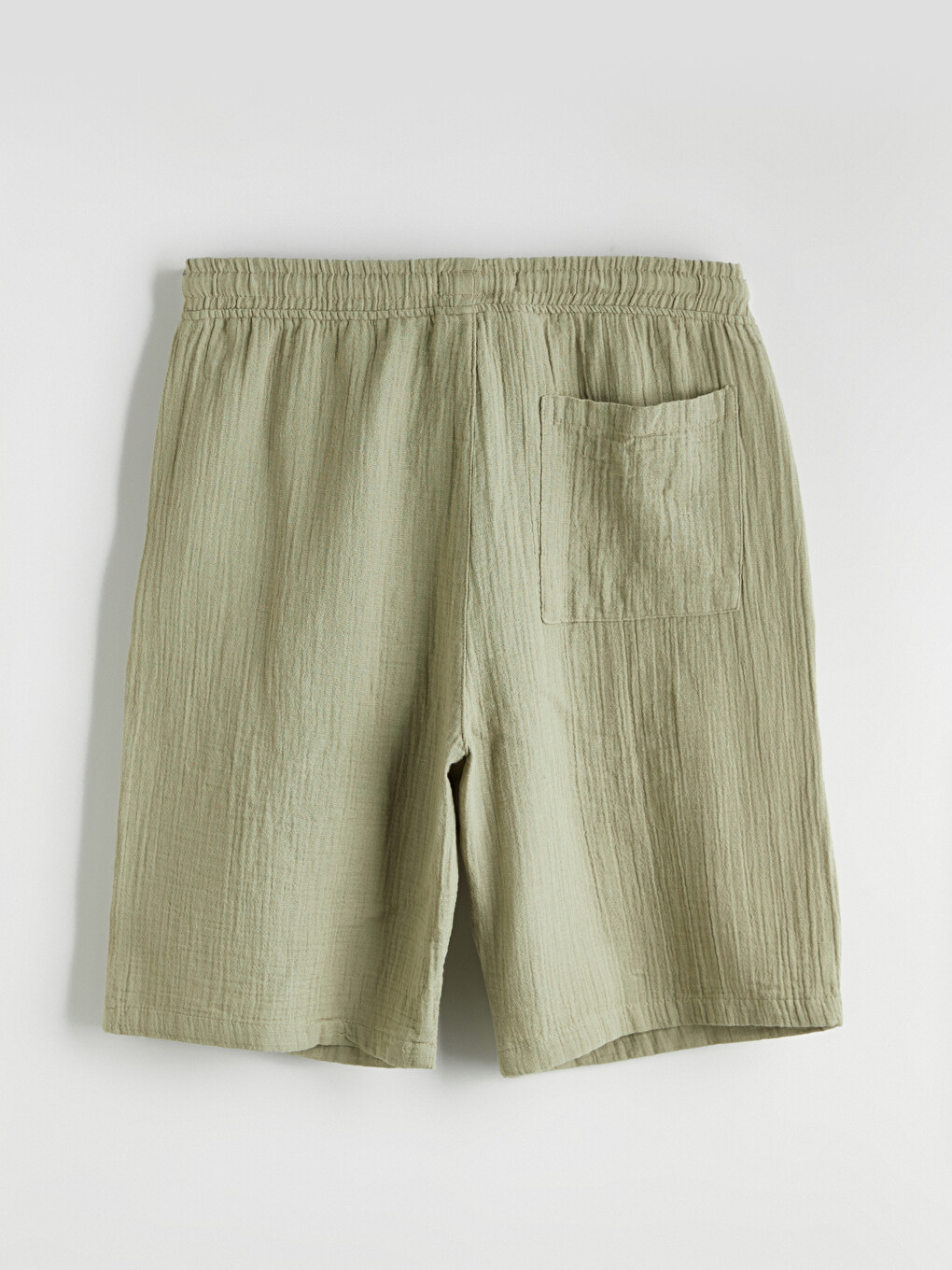 Relaxed Fit Men's Muslin Shorts-5