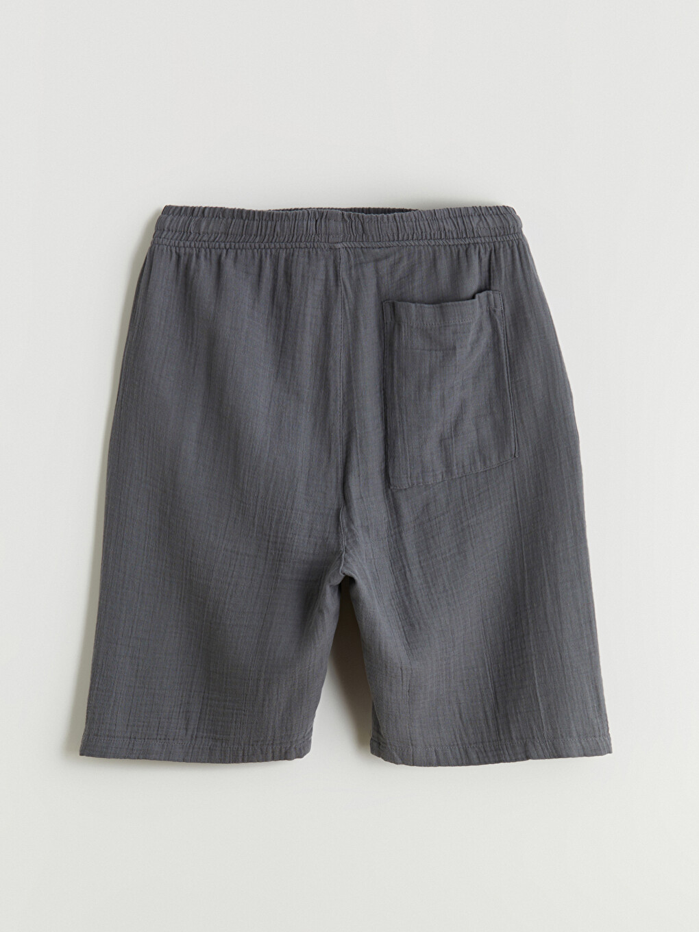 Relaxed Fit Men's Muslin Shorts-5