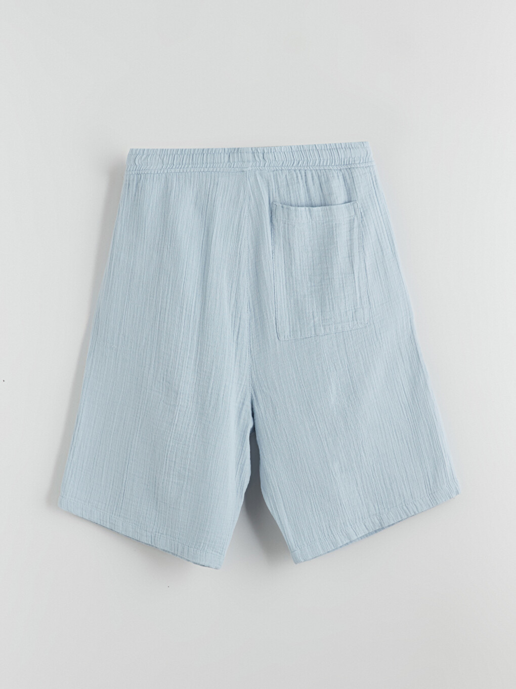Relaxed Fit Men's Muslin Shorts-5