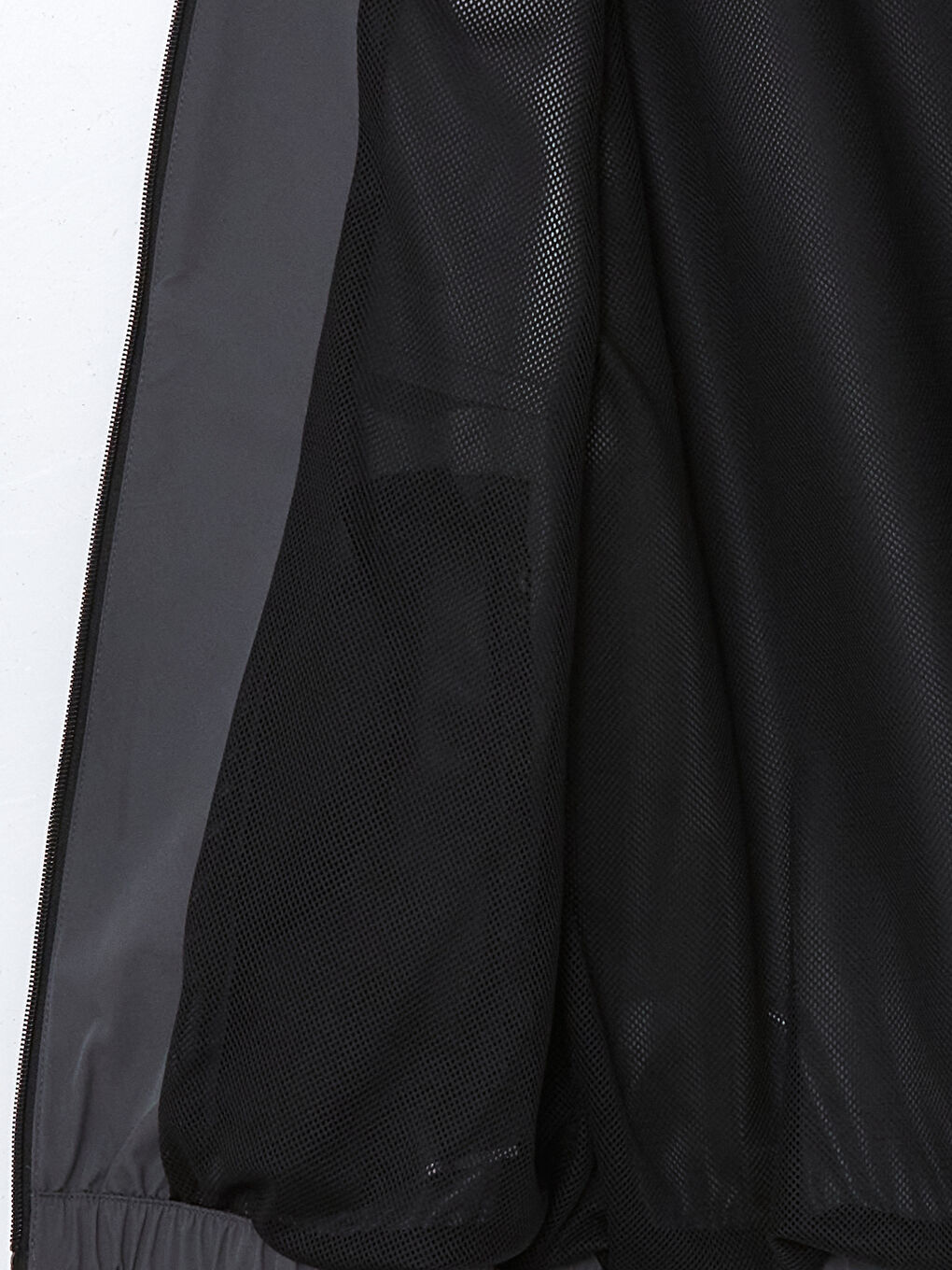 Antrasit Standart Kalıp Kapüşonlu Erkek Yağmurluk-9