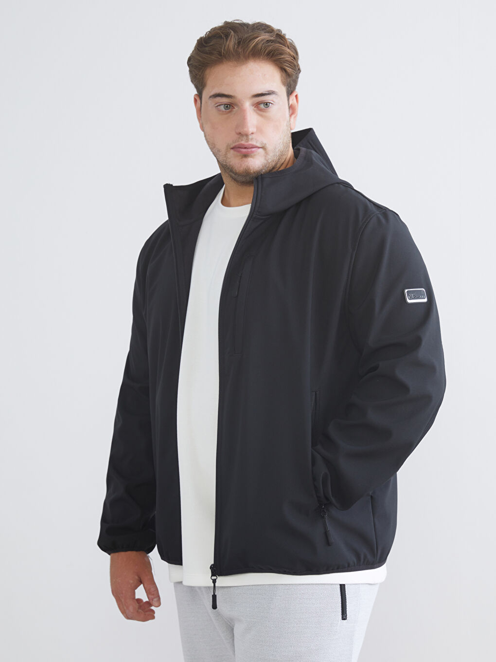 Standard Fit Hooded Men's Coat-1
