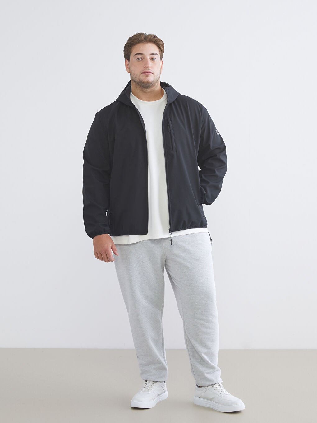 Standard Fit Hooded Men's Coat-6