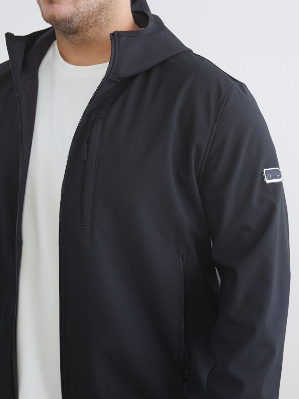 Standard Fit Hooded Men's Coat-7