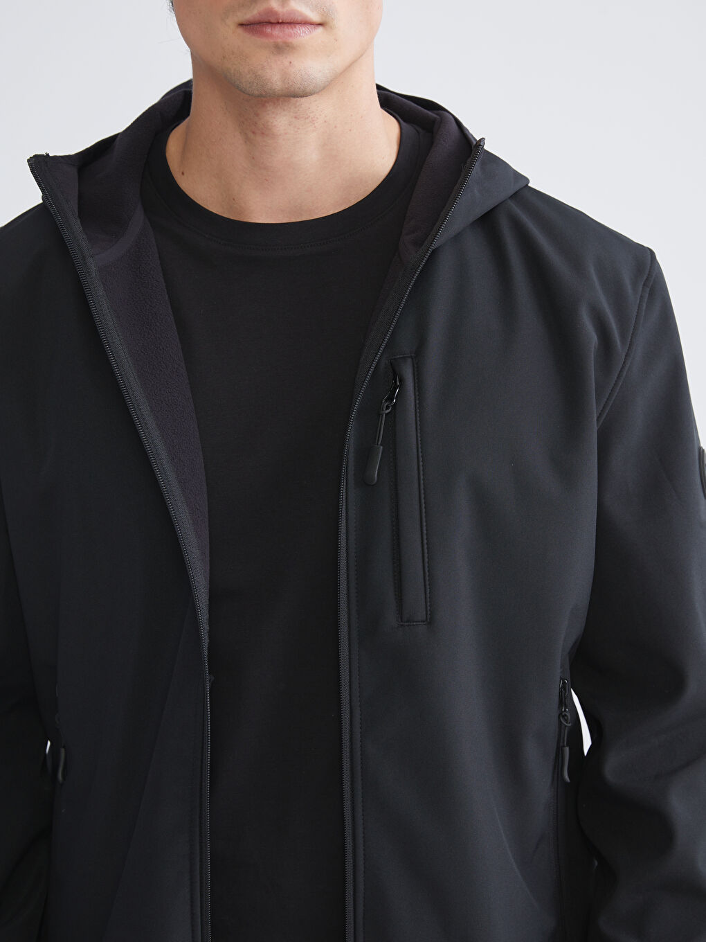 Standard Fit Hooded Men's Coat-3