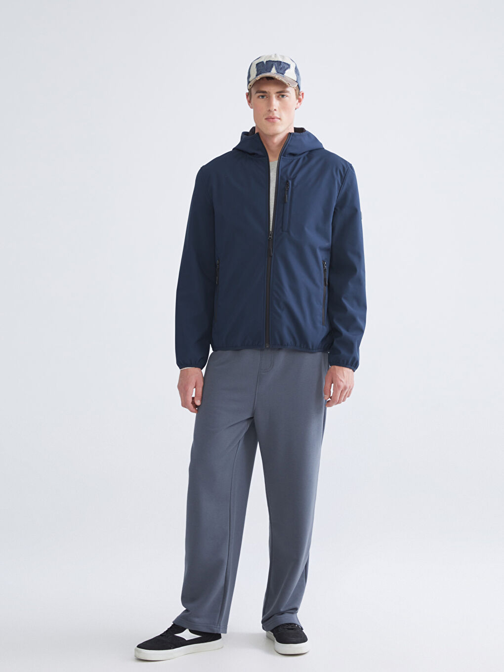 Standard Fit Hooded Men's Coat-2