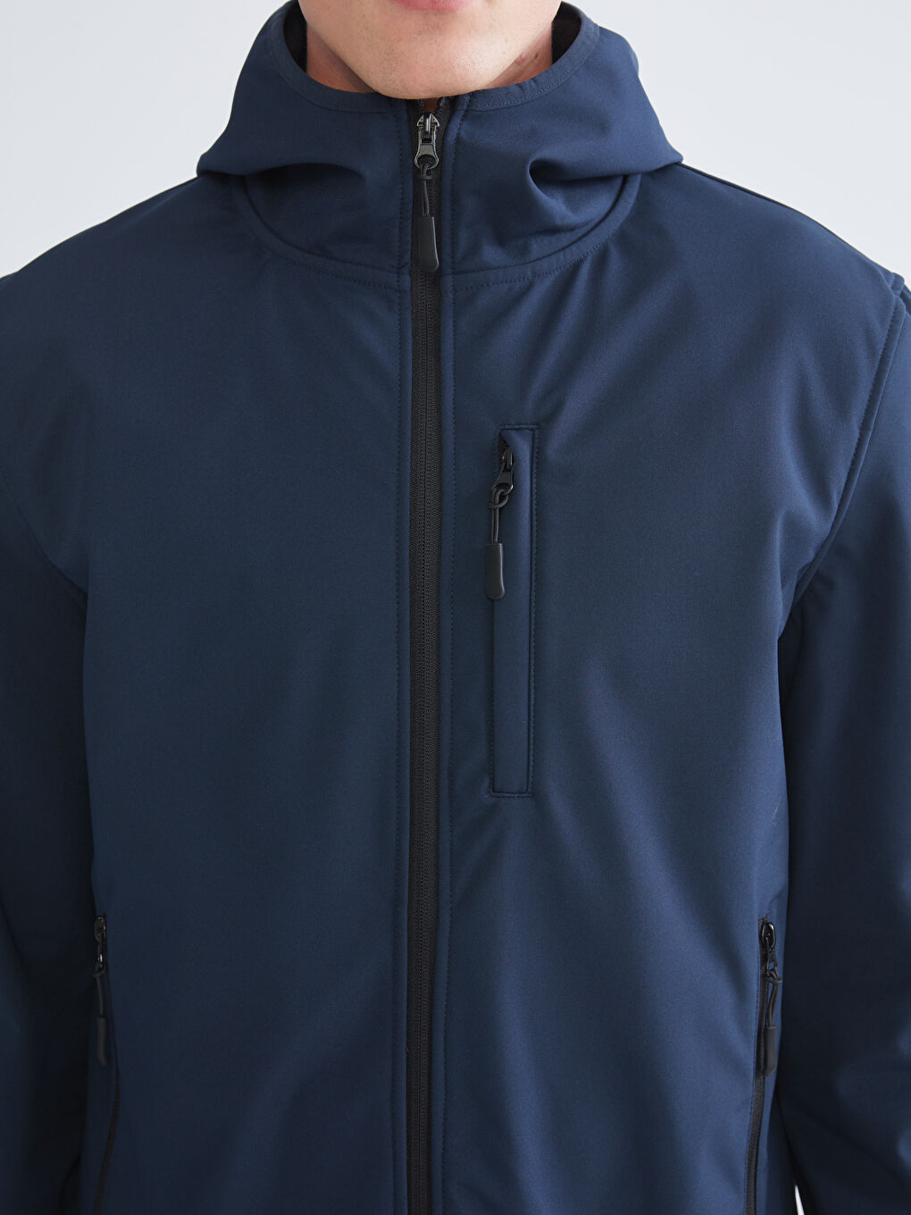 Standard Fit Hooded Men's Coat-3