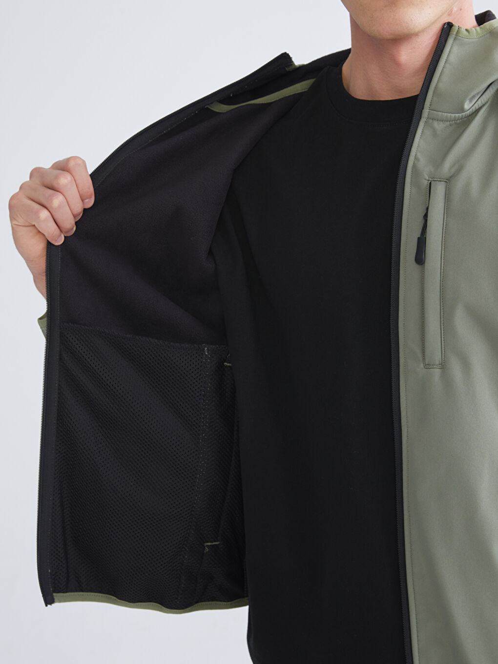 Standard Fit Hooded Men's Coat-2