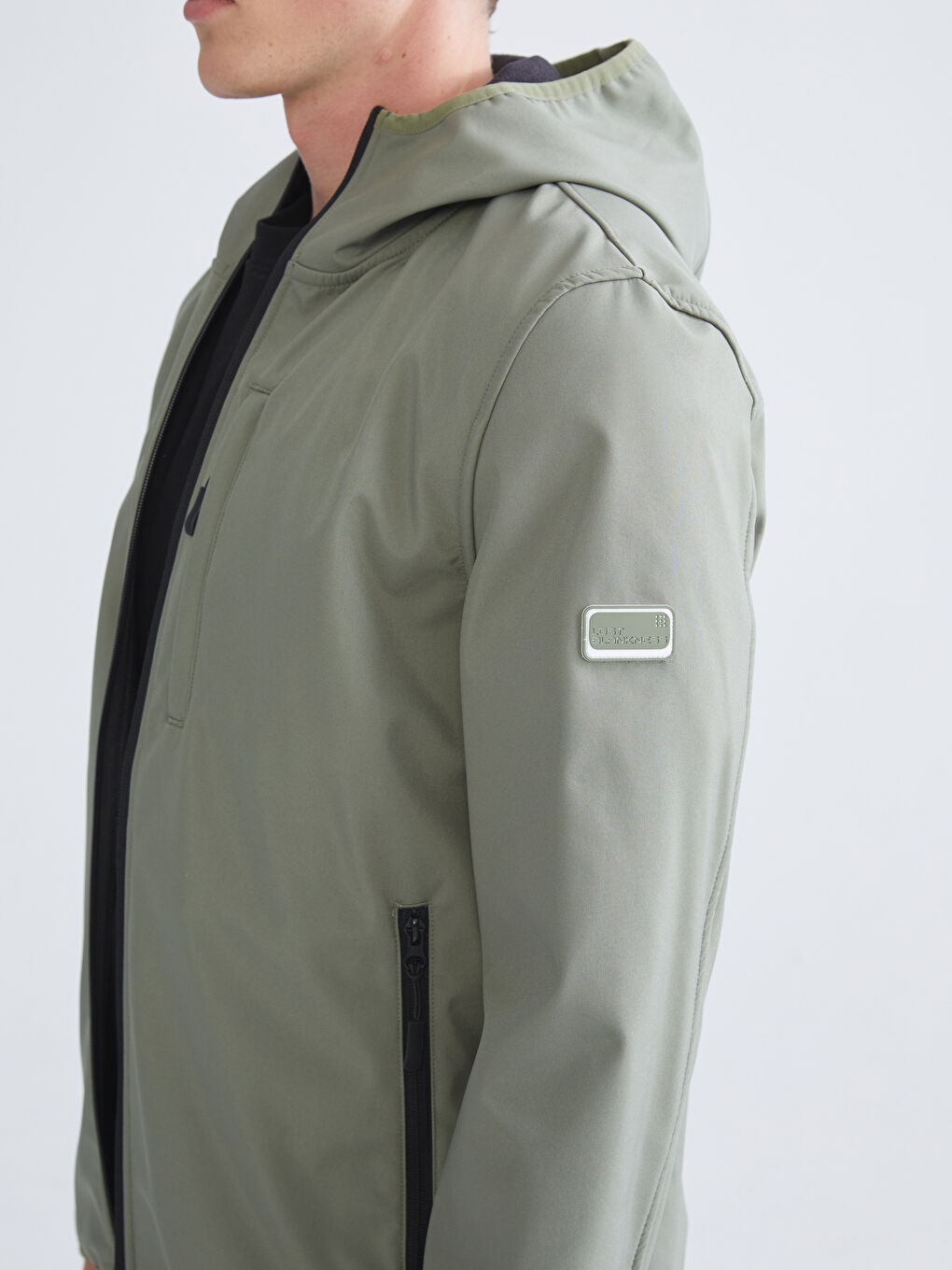 Standard Fit Hooded Men's Coat-3