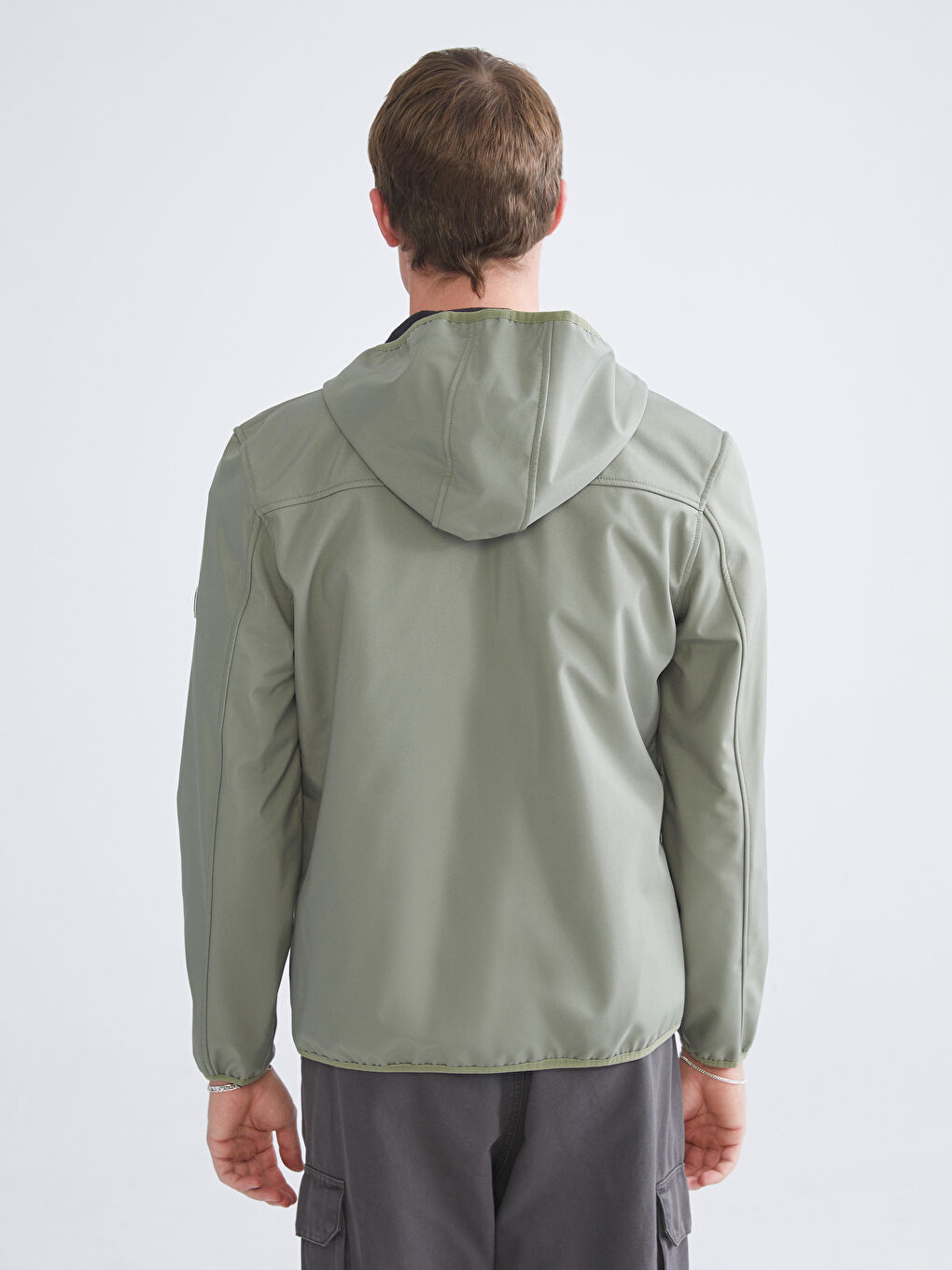 Standard Fit Hooded Men's Coat-4