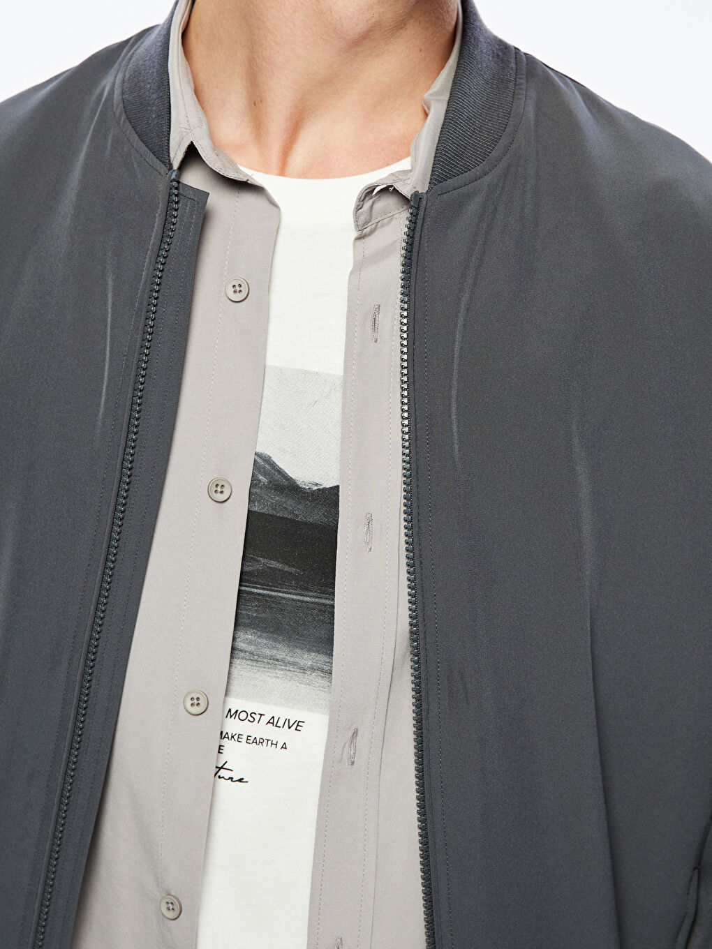 Standard Fit College Collar Men's Coat-2