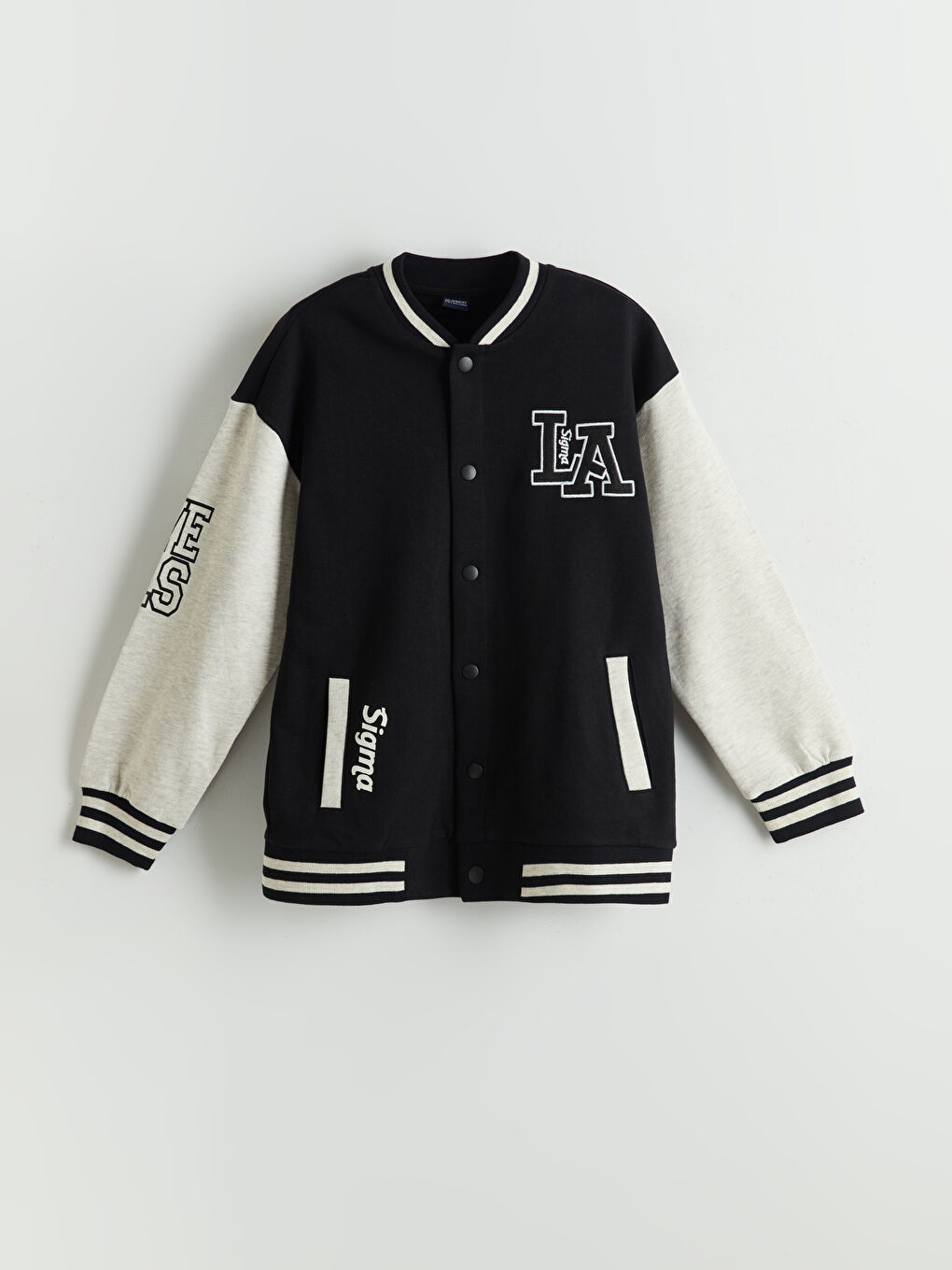 LCW Kids Printed Boys' College Jacket -W50078Z4-CVL