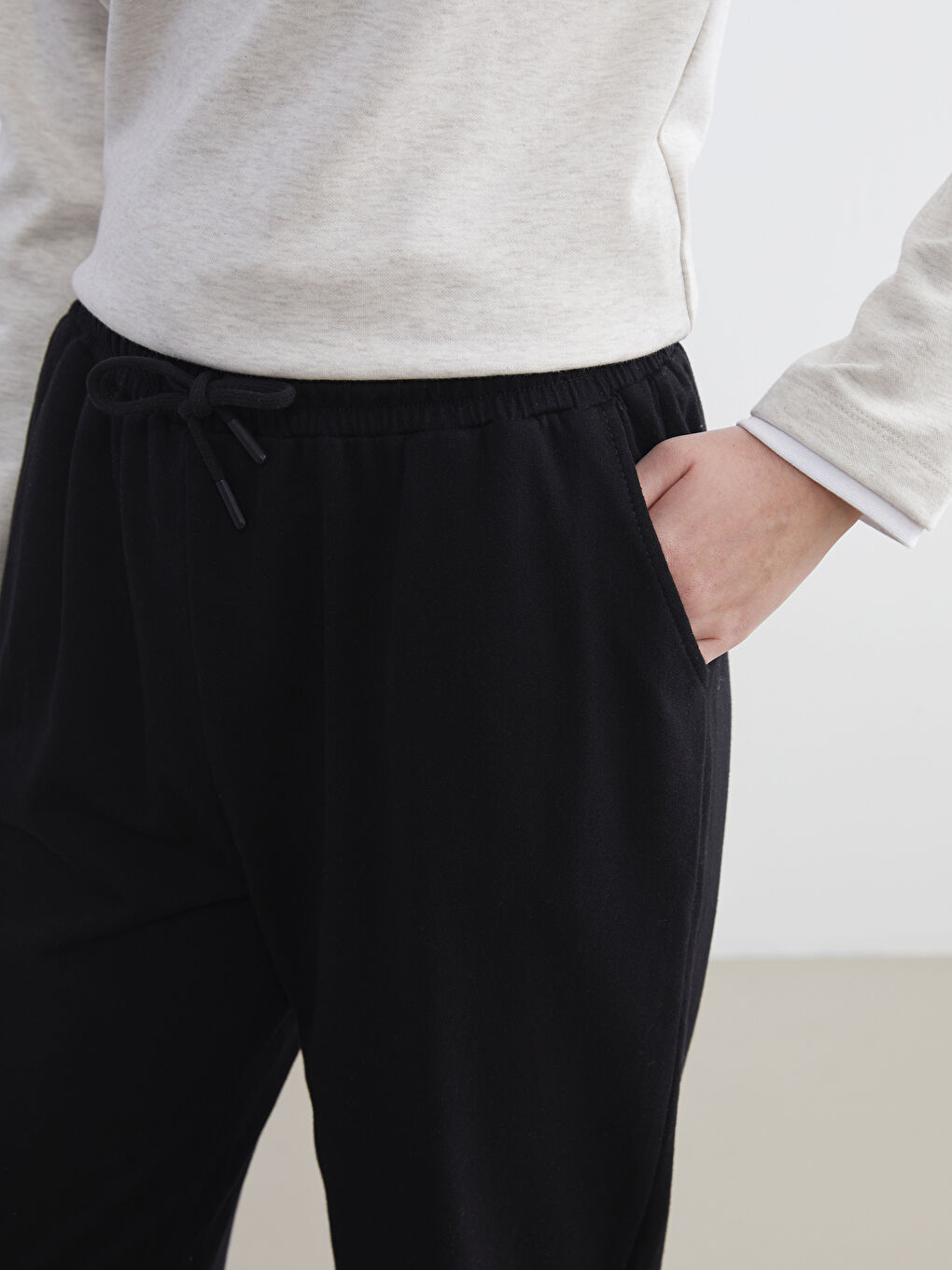 Elasticated Waist Women's Jogger Sweatpants-4