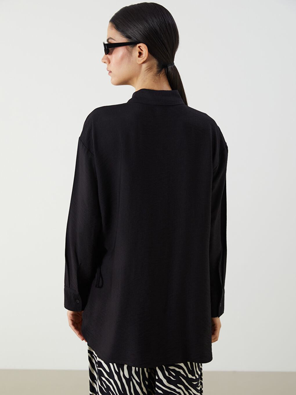 LCW Modest Oversize Women's Shirt Tunic -W50092Z8-CVL
