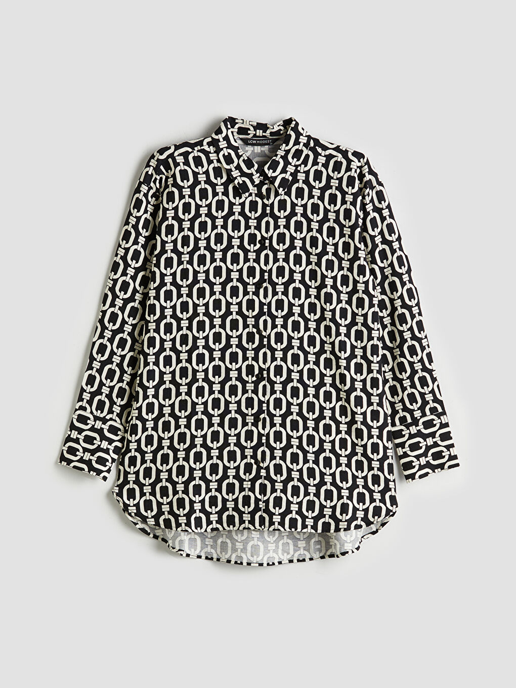 Patterned Women's Shirt Tunic-4