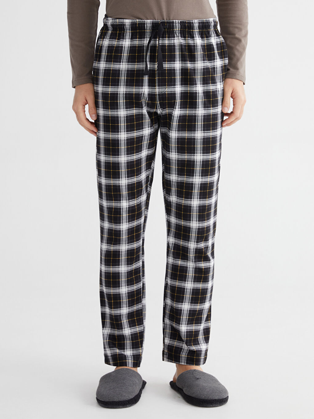 Regular Fit Plaid Men's Pyjama Bottoms-2