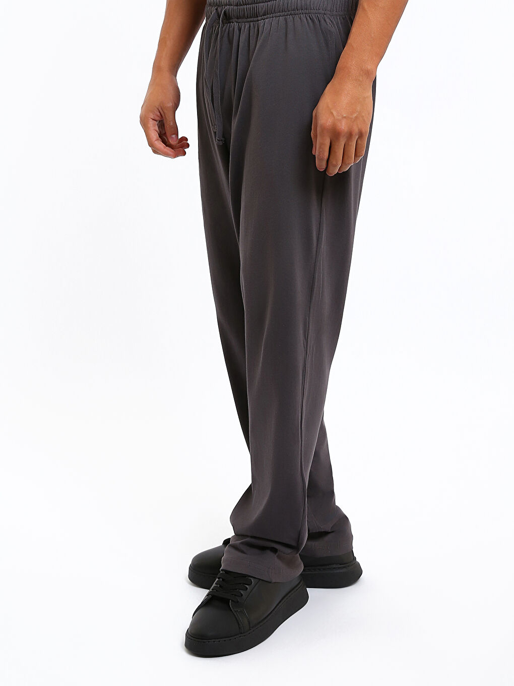 Мужчины Серый Пижамные брюки-3