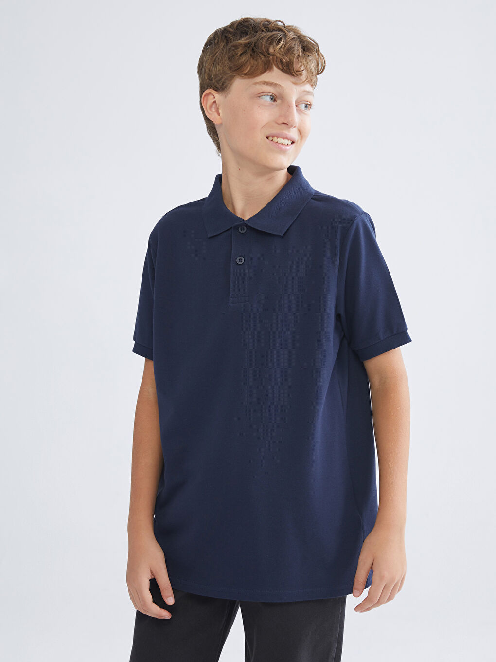 LCW Kids Polo Neck Boys' T-Shirt -W50120Z4-HRC