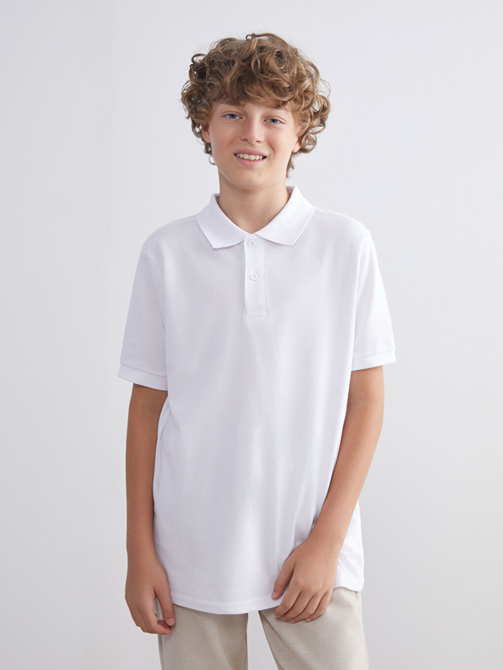 LCW Kids Polo Neck Boys' T-Shirt -W50120Z4-Q6K