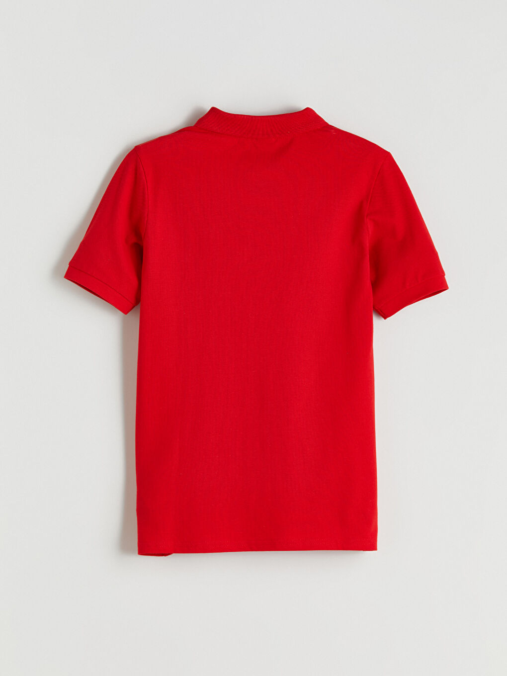 Kırmızı Polo Yaka Erkek Çocuk Tişört-4