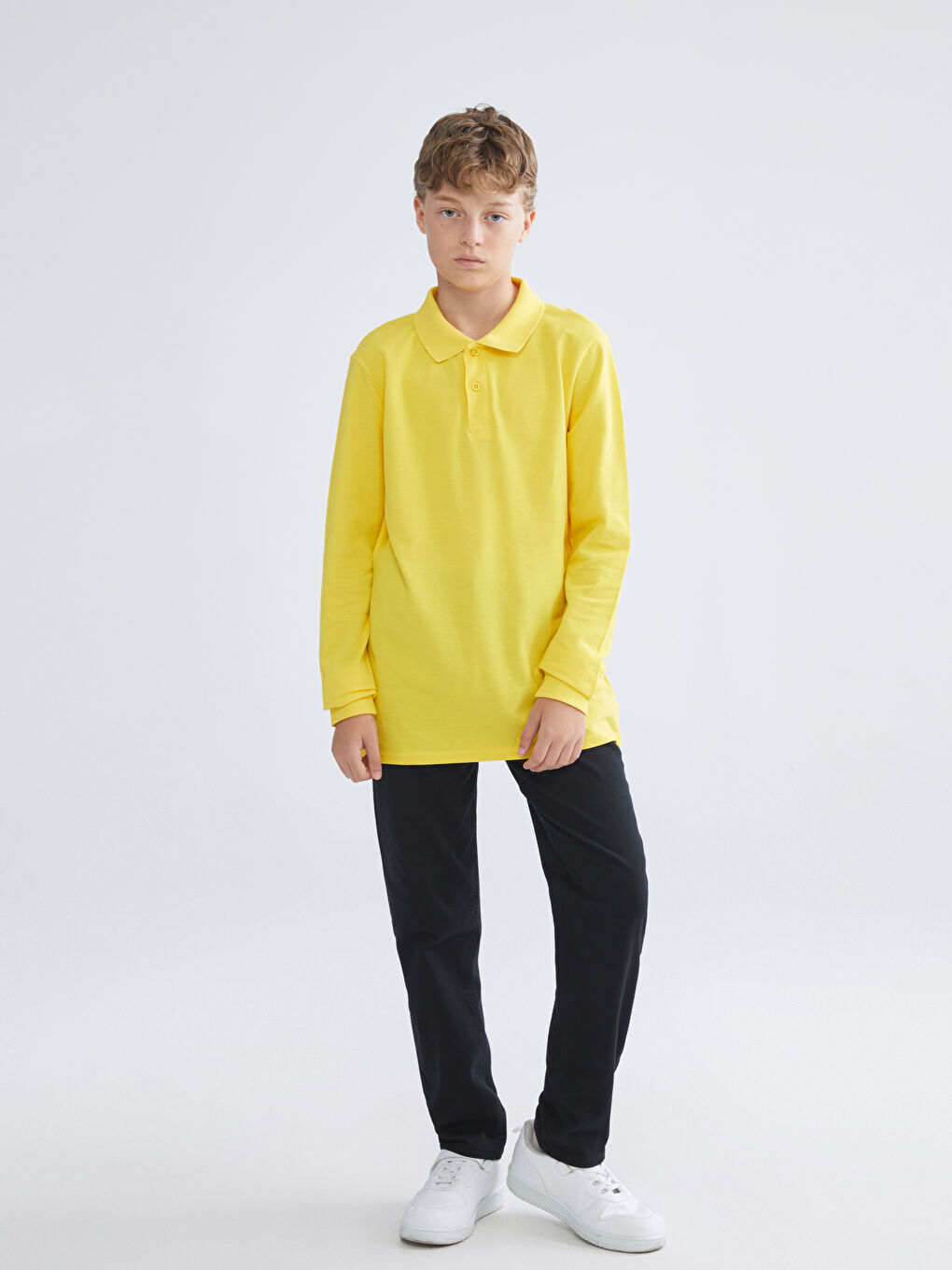 Футболка для хлопчиків з коміром поло-1