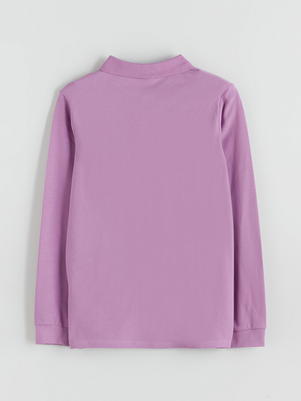 Mor Polo Yaka Erkek Çocuk Tişört-4