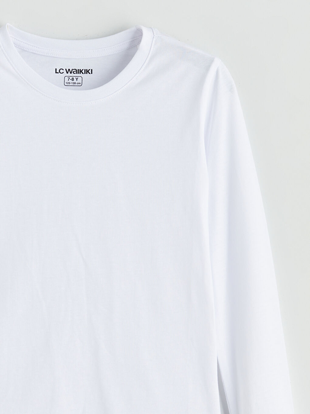 Crew Neck Long Sleeve Boys' Undershirt-2
