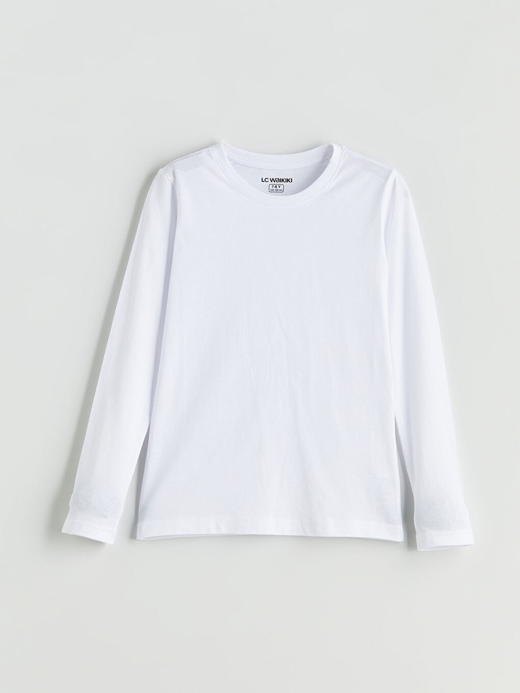 Crew Neck Long Sleeve Boys' Undershirt