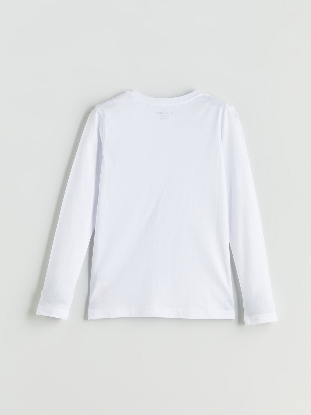 Crew Neck Long Sleeve Boys' Undershirt-1