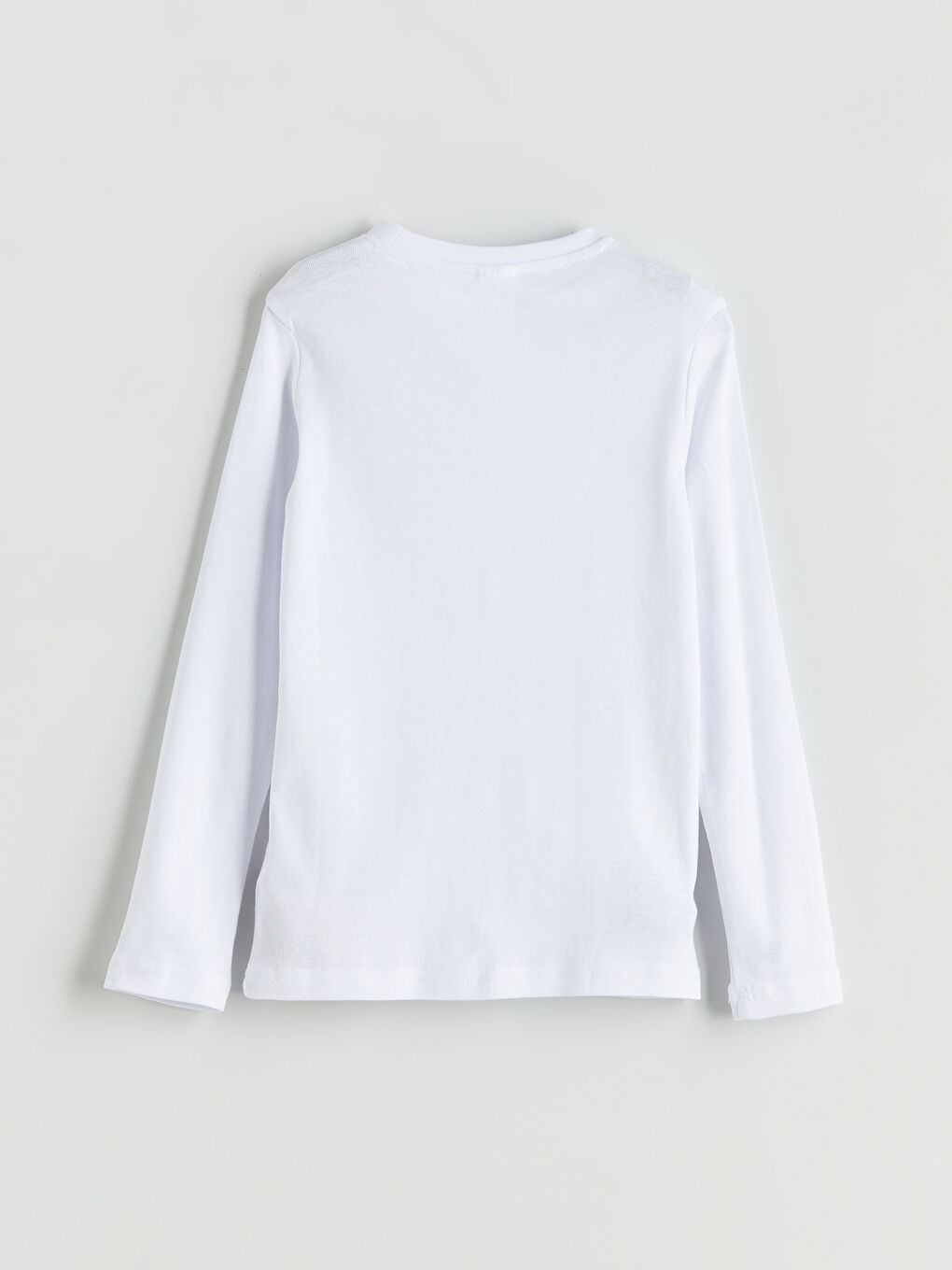 Crew Neck Long Sleeve Boys' Undershirt-2