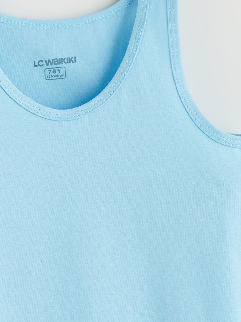 Mavi Bisiklet Yaka Erkek Çocuk Atlet 2'li-2