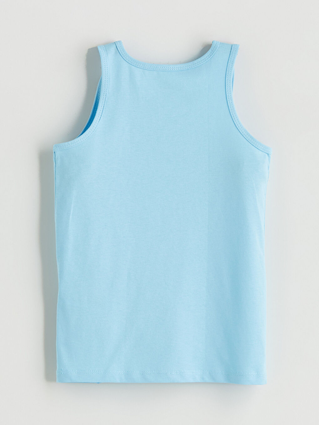 Mavi Bisiklet Yaka Erkek Çocuk Atlet 2'li-3