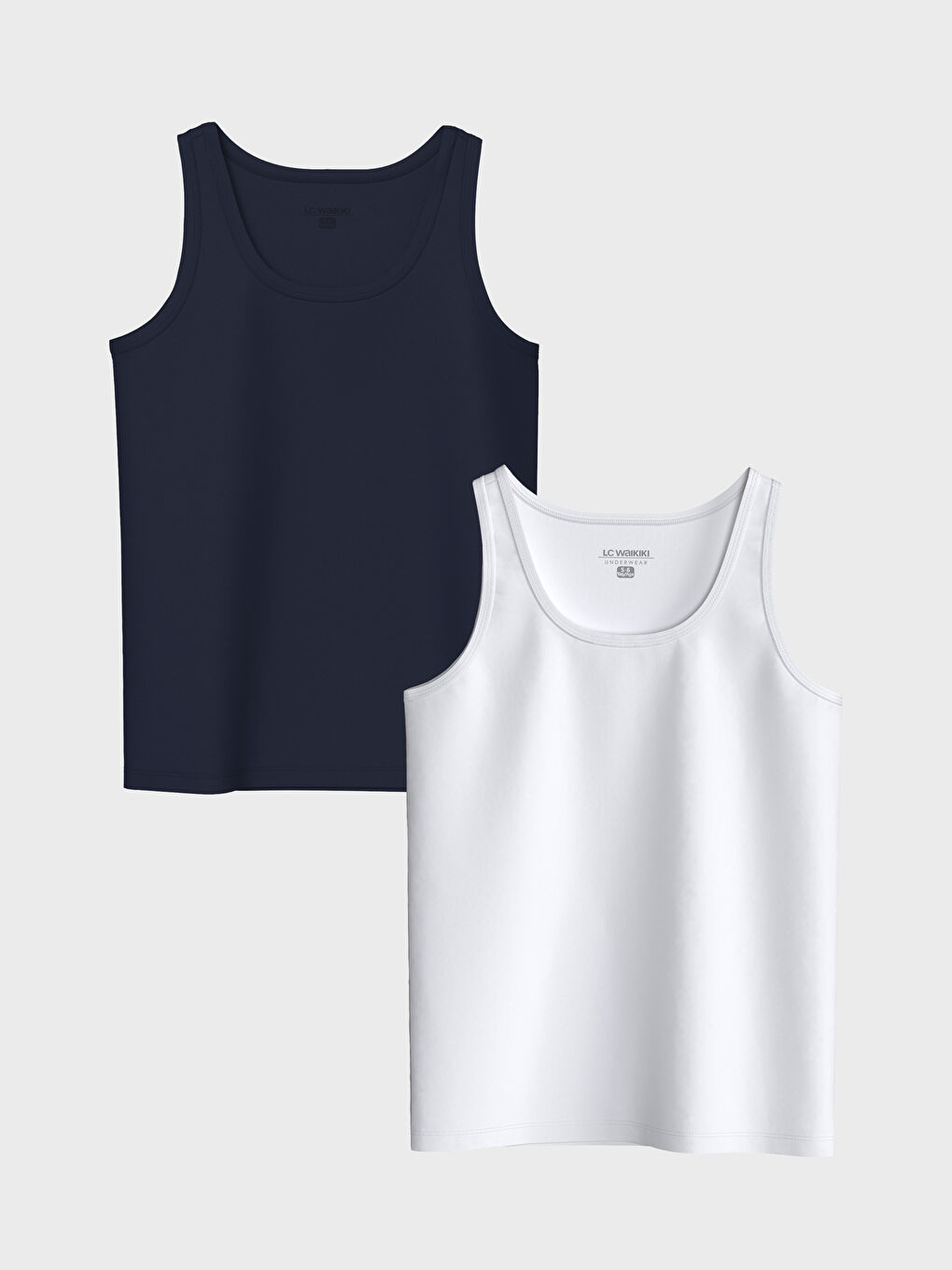 Crew Neck Boys' Vest 2 Pack
