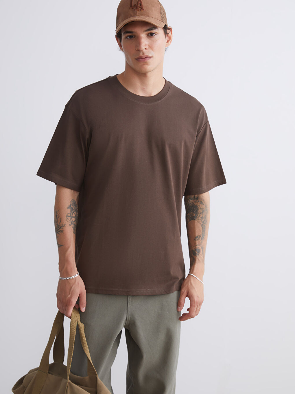 XSIDE Crew Neck Jersey Men's T-Shirt -W50162Z8-YEL