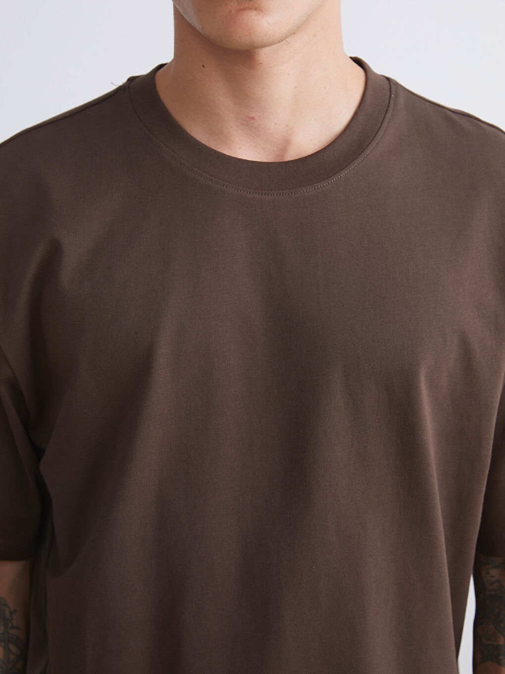 XSIDE Crew Neck Jersey Men's T-Shirt -W50162Z8-YEL