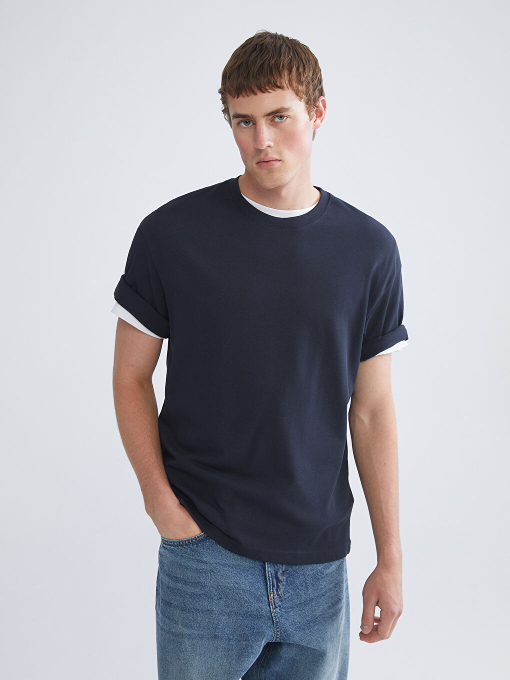 Crew Neck Jersey Men's T-Shirt